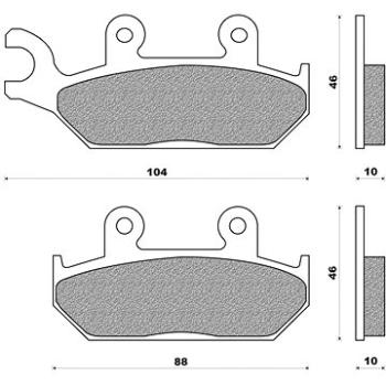 NEWFREN brzdové doštičky (zmes ROAD TOURING SINTERED) (2 ks) M502-507