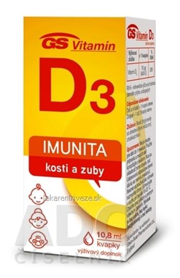 GS Vitamin D3 kvapky 1x10,8 ml