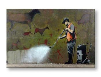 Obraz na plátne Street ART – Banksy 80x120 cm