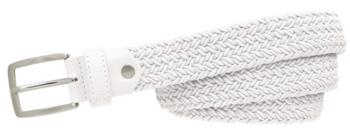 Alberto Belt Basic Braided Womens White 85