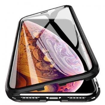 MG Magnetic Full Body Glass magnetické puzdro na Samsung Galaxy S10 Plus, čierne