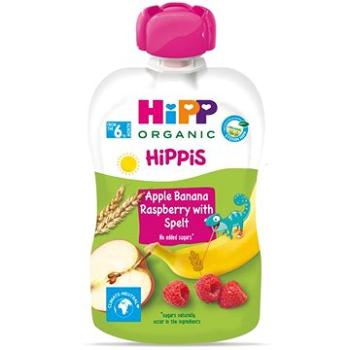 HiPP BIO Hippies Jablko-Banán-Maliny-Celozrnné obilniny 6× 100 g (9062300433804)