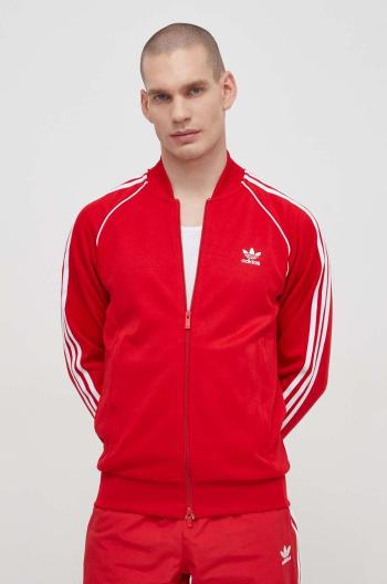 Mikina adidas Originals pánska, červená farba, s nášivkou