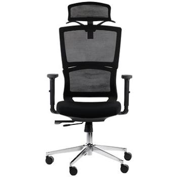 Otočná stolička s predĺženým sedákom TRENT BLACK (Stema_5903917404341)