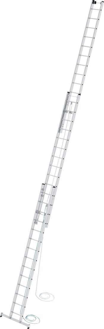 MUNK Günzburger Steigtechnik  22414 hliník výsuvný hliníkový rebrík s lanom Montáž pomocou nástrojov Max.prac. výška: 10
