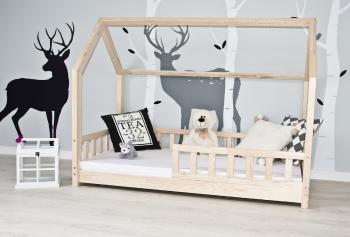 Detská posteľ Ourbaby House bed Tea prírodná 180x80 cm