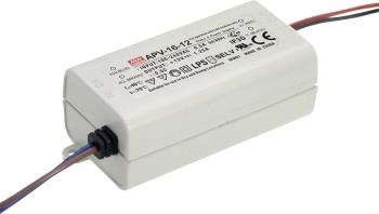 Mean Well APV-16-15 napájací zdroj pre LED  konštantné napätie 15 W 0 - 1 A 15 V/DC bez možnosti stmievania, ochrana pro