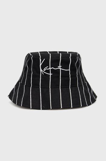 Bavlnený klobúk Karl Kani čierna farba, bavlnený