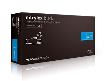 NITRYLEX BLACK - Nitrilové rukavice (bez púdru) čierne, 100 ks, XS