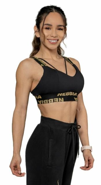 Nebbia Padded Sports Bra INTENSE Iconic Black/Gold S Fitness bielizeň