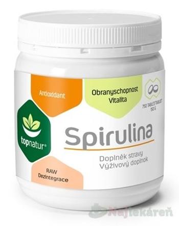 Topnatur Spirulina 750 tabliet