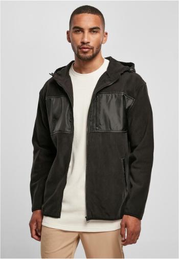 Urban Classics Hooded Micro Fleece Jacket black - XL