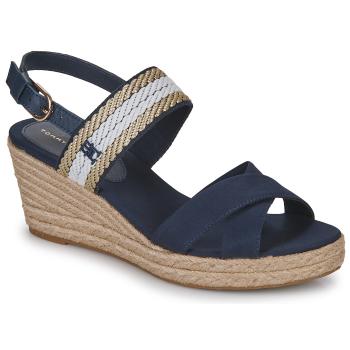 Tommy Hilfiger  GOLDEN WEBBING MID WEDGE  Sandále Námornícka modrá