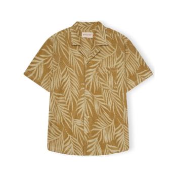 Revolution  Terry Cuban 3101 Shirt - Khaki  Košele s dlhým rukávom Žltá