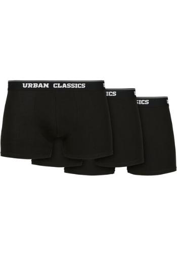 Urban Classics Organic Boxer Shorts 3-Pack black+black+black - XXL