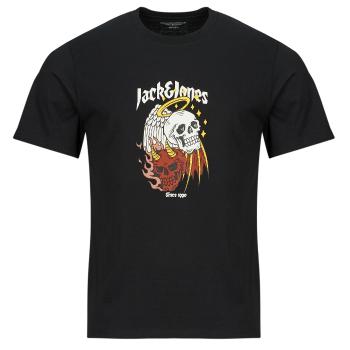 Jack & Jones  JORSEVEN   Tričká s krátkym rukávom Čierna