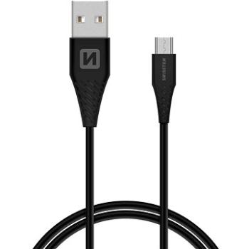 Swissten dátový kábel USB/ microUSB 1.5 m čierny (6.5 mm) (71504301)