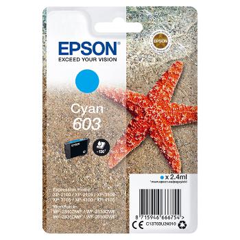 EPSON ORIGINAL INK C13T03U24010, CYAN, 2.4ML, EPSON EXPRESSION HOME XP-2100, 2105, 3100