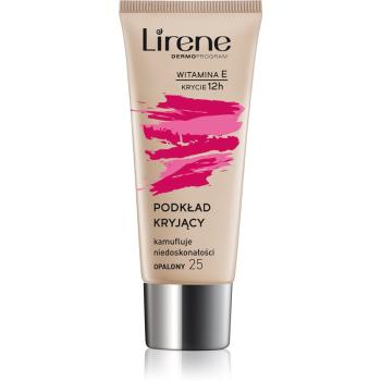 Lirene Vitamin E krycí fluidný make-up odtieň 25 Tanned 30 ml