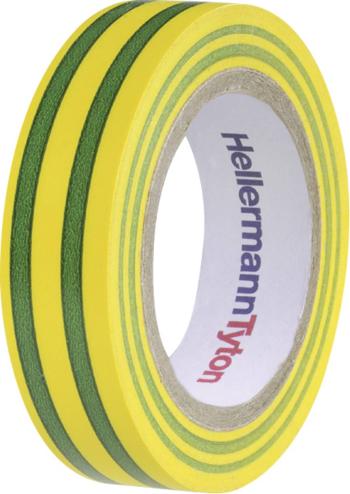 HellermannTyton HelaTape Flex 15 710-00106 izolačná páska HelaTape Flex 15 zelená, žltá (d x š) 10 m x 15 mm 1 ks