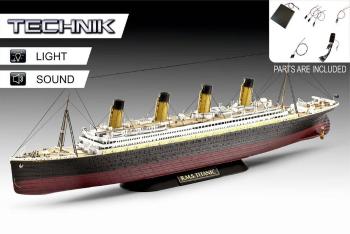 Revell 00458 RV 1:400 RMS Titanic - Technik model lode,stavebnica 1:400