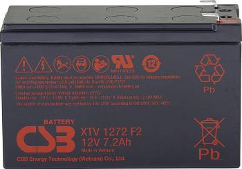 CSB Battery XTV1272 XTV1272 olovený akumulátor 12 V 7.2 Ah olovený so skleneným rúnom (š x v x h) 151 x 99 x 65 mm ploch