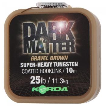 Korda náväzcová šnúrka dark matter tungsten coated braid gravel brown 10 m-priemer 25 lb / nosnosť 11,3 kg