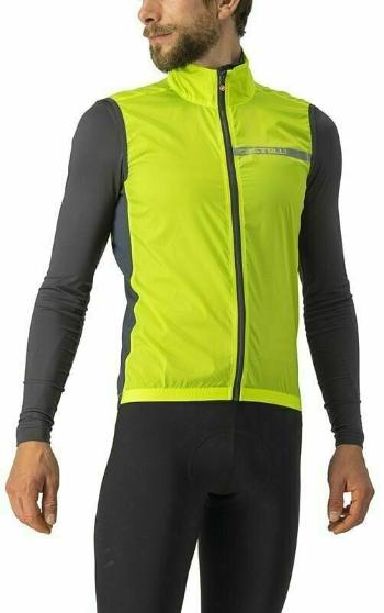 Castelli Squadra Stretch Vesta Electric Lime/Dark Gray 3XL