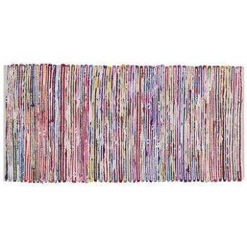 Rôznofarebný bavlnený koberec vo svetlom odtieni 80 × 150 cm BARTIN, 57534 (beliani_57534)