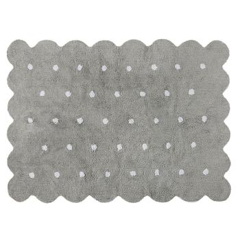 Ourbaby Biscuit rug - grey 32008-0 obdĺžnik 120 x 160 cm biela sivá