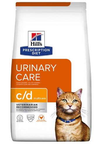 HILLS PD Feline c/d Multicare Chicken Dry granule pre mačky 3kg