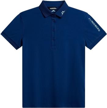 J.Lindeberg Tour Tech Womens Estate Blue M Polo košeľa