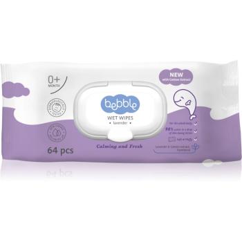 Bebble Wet Wipes Lavender vlhčené obrúsky pre deti s levanduľou 64 ks