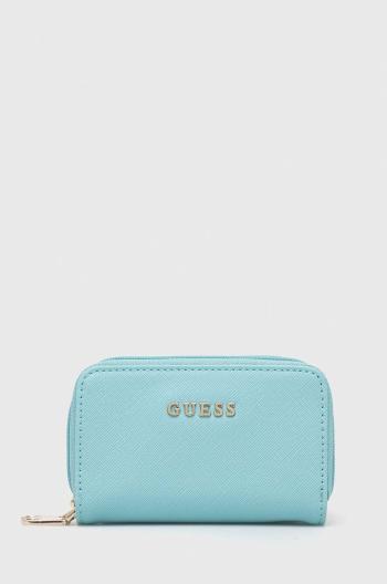 Peňaženka Guess dámsky, tyrkysová farba