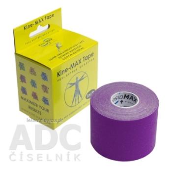 Kine-MAX Super-Pro Cotton Kinesiology Tape fialová tejpovacia páska 5cm x 5m, 1x1 ks