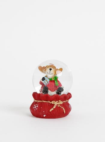 Červené snežítko s vianočným motívom Dakls