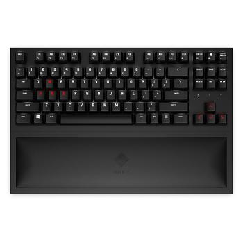 HP Omen Spacer TKL, Klávesnica integrovaná, US, herná, mechanická, podsvietená typ 2.4 [GHz], bezdrôtová, čierna