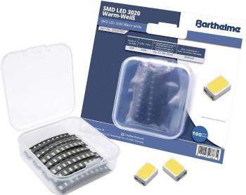 Barthelme  sada SMD LED  3020 teplá biela 3000 mcd 120 ° 20 mA 3 V 100 ks Bulk