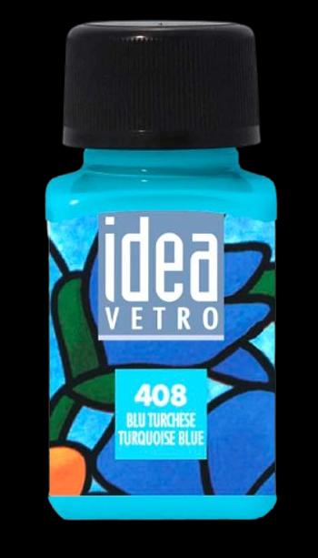 MAIMERI IDEA VETRO - Farby na sklo 408 - turquoise blue, 60 ml