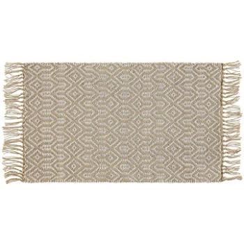 Jutový  koberec 50 × 80 cm béžový POZANTI, 245904 (beliani_245904)