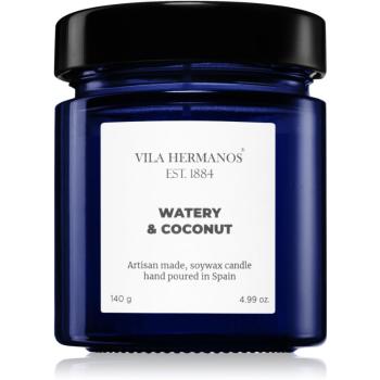 Vila Hermanos Apothecary Cobalt Blue Watery & Coconut vonná sviečka 140 g