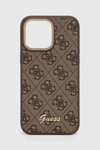 Puzdro na mobil Guess iPhone 14 Pro Max 6,7'' hnedá farba