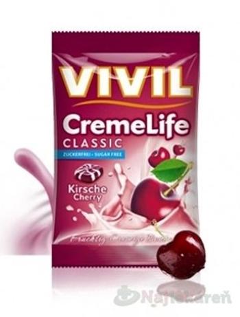VIVIL BONBONS CREME LIFE CLASSIC s višňovo-smotanovou príchuťou bez cukru 110 g