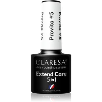 Claresa Extend Care 5 in 1 Provita podkladový lak pre gélové nechty s regeneračným účinkom odtieň #5 5 g