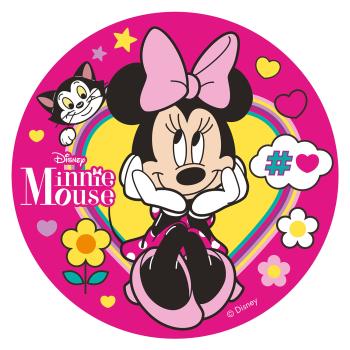 Dekora Jedlý papier - ružový Minnie Mouse 20 cm