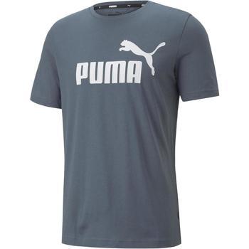 Puma  Tielka a tričká bez rukávov Essentials Logo  Šedá