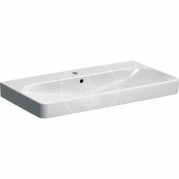 GEBERIT - Smyle Square Umývadlo 900x480 mm, s prepadom, otvor na batériu, biela 500.251.01.1