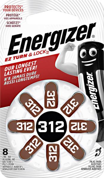 Energizer Hearing Aid PR41 gombíková batéria  ZA 312 zinkovo-vzduchová 160 mAh 1.4 V 8 ks