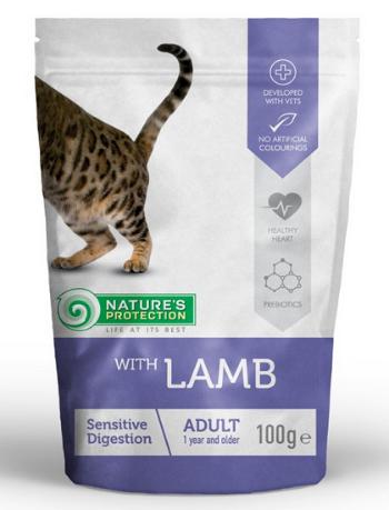 Natures Protection KAPSIČKY cat adult sensitive digestion lamb 22x100g