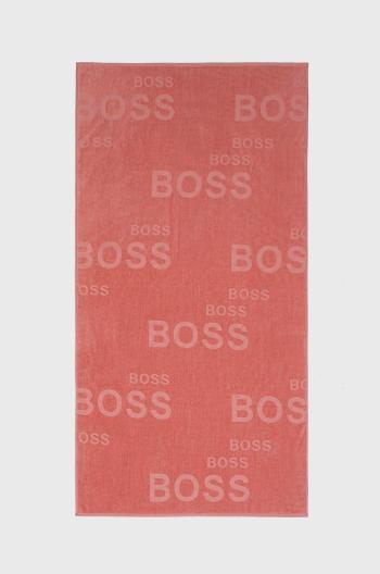 Bavlnený uterák Boss ružová farba
